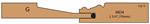 Allstyle Cabinet Doors : Cutaway of Viceroy Cabinet Door